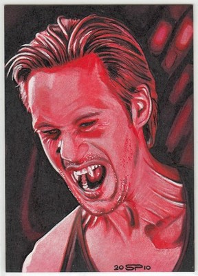 TRUE BLOOD - 1/1 ARTIST ACEO PSC SKETCH CARD - Eric Northman by Sean Pence