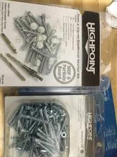 7 mmx50Highpoint Confirmat Screws, Pozi-Flat Head, Zinc Finish 100 Plus 5mmx40