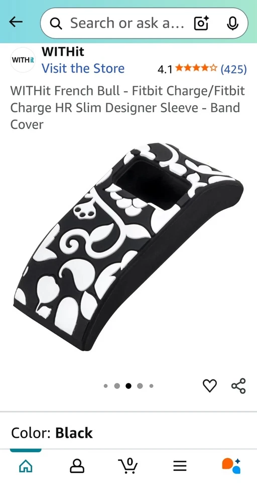 French Bull - Fitbit Charge/Fitbit Charge HR тонкий дизайнерский рукав - ремешок синий - Изображение 4 из 4