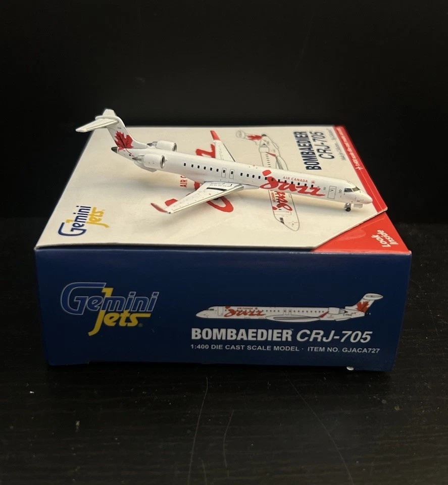 GeminiJets 1:400 Air Canada Jazz Bombardier CRJ-705 C-FNJZ GJACA727 Scale Model - Image 3 of 4
