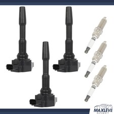 3* Ignition Coils & 3* Spark Plugs For 2017 2...