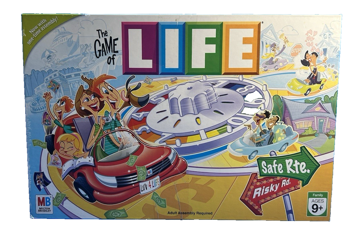 The Game of LIFE Board Game ~ Open Box NEVER USED OR PLAYED Milton Bradley 2007