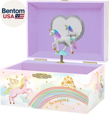 Musical Jewelry Box for Girls - Kids Jewelry Box, Unicorn Toys for Girls 4-6, Un