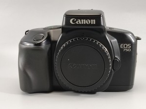 Canon EOS 750 35mm SLR Film Camera In Black Body Only Very Good Tested