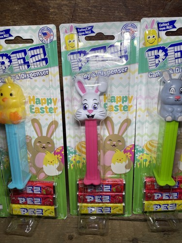 Set 5 Dispenser PEZ Pasqua 2025 Coniglietto Pulcino Agnello SET COMPLETO - Foto 6 di 14