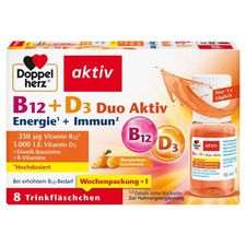 Doppelherz B12 + D3 Duo Aktiv - mit 89.6 g (1er Pack), Orange