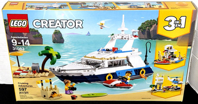 NEW SEALED! LEGO CREATOR 31083 CRUISING ADVENTURES / 3 in 1 / BOAT / BEACH HOUSE