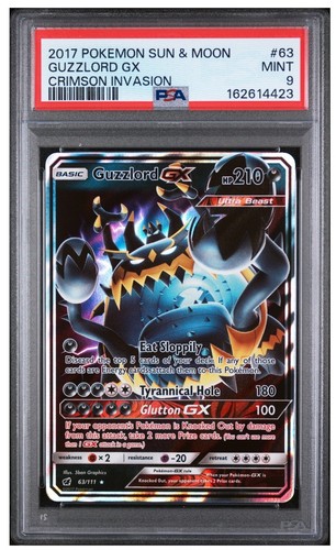 Guzzlord-GX graded PSA 9 for sale on eBay