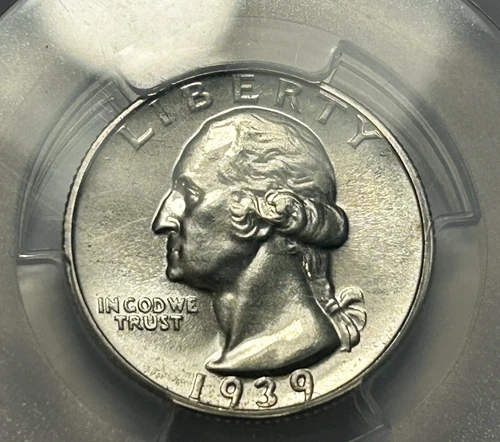 1939 WASHINGTON QUARTER PCGS PR 66