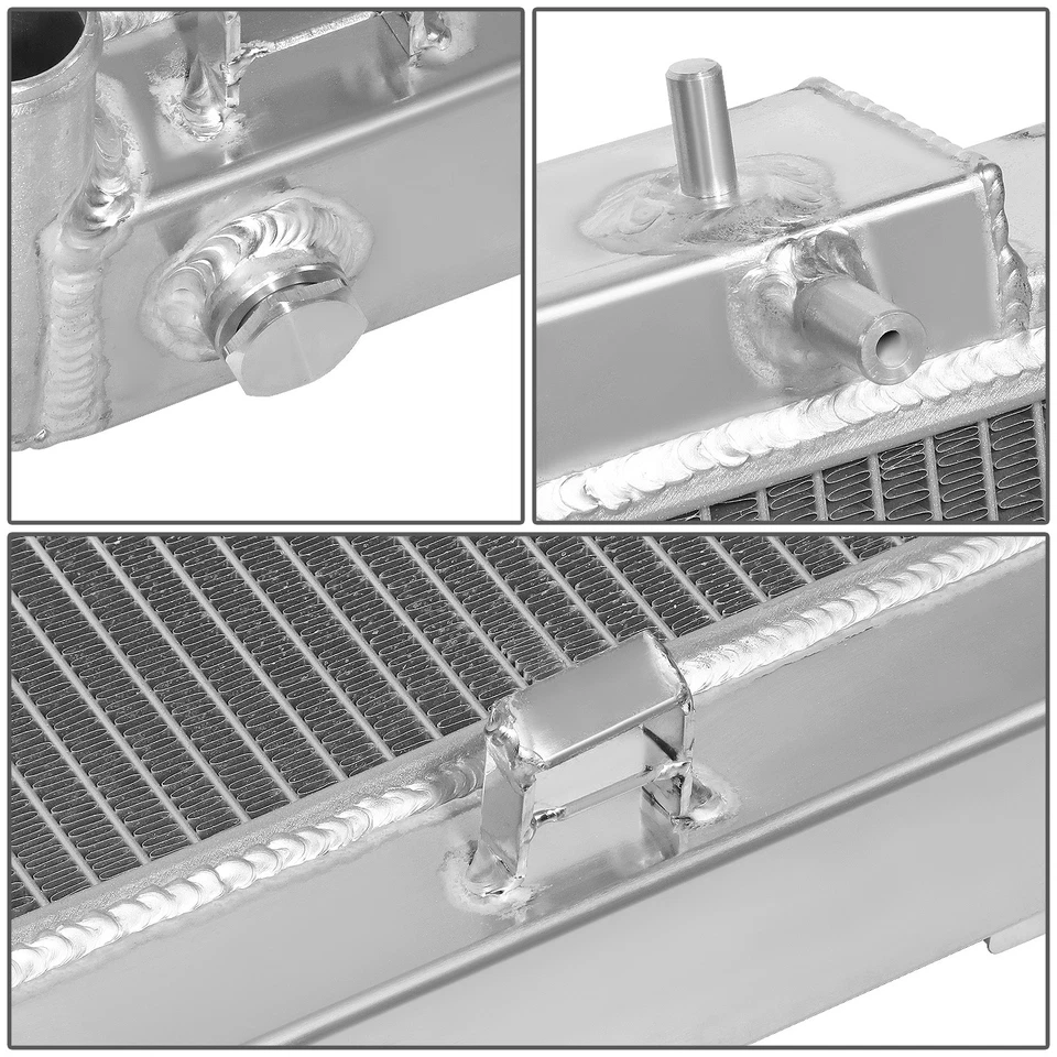 Repuesto de radiador de carreras de núcleo de aluminio completo de 2 filas para 03-06 Nissan 350Z MT. Foto 4 de 4