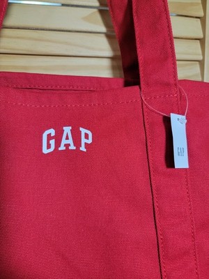 Gap Mini Canvas Tote In Red Nwt | eBay