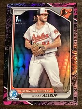 2024 Bowman Draft Chrome Chase Allsup 1st Fuchsia Luna Refractor /199 Orioles!