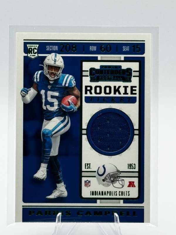 2019 Panini Contenders Rookie Ticket Swatches Variation Parris Campbell