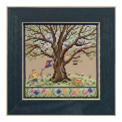 Mill Hill Spring Oak Mighty Oak Quartet Series Beaded Cross Stitch Kit MH171712