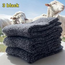 5 Pairs Solid Color Wool Socks for men Winter Warm Socks Thermal Socks Thick