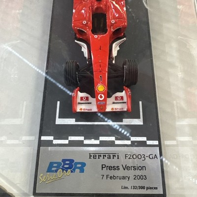 BBR 1/43 FERRARI F-2003 GA PRESS VERSION FEBRUARY 2003 | eBay