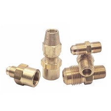 1/4" 3/16" 5/16" 3/8" 1/2" SAE To NPT BSP Brass Pipe Fitting Flare Adapter