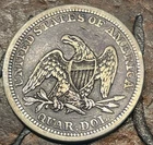 1856 Liberty Seated Quarter USA 🇺🇸 Historic Silver Coin 🔥
