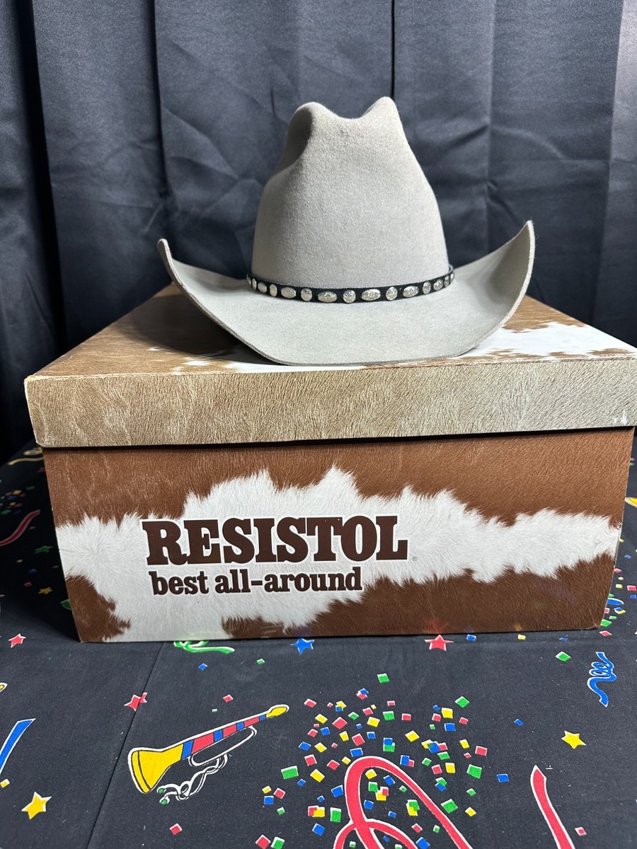 Resistol Self-Conforming XXX Beaver Gray Felt Rodeo Western  display picture 1