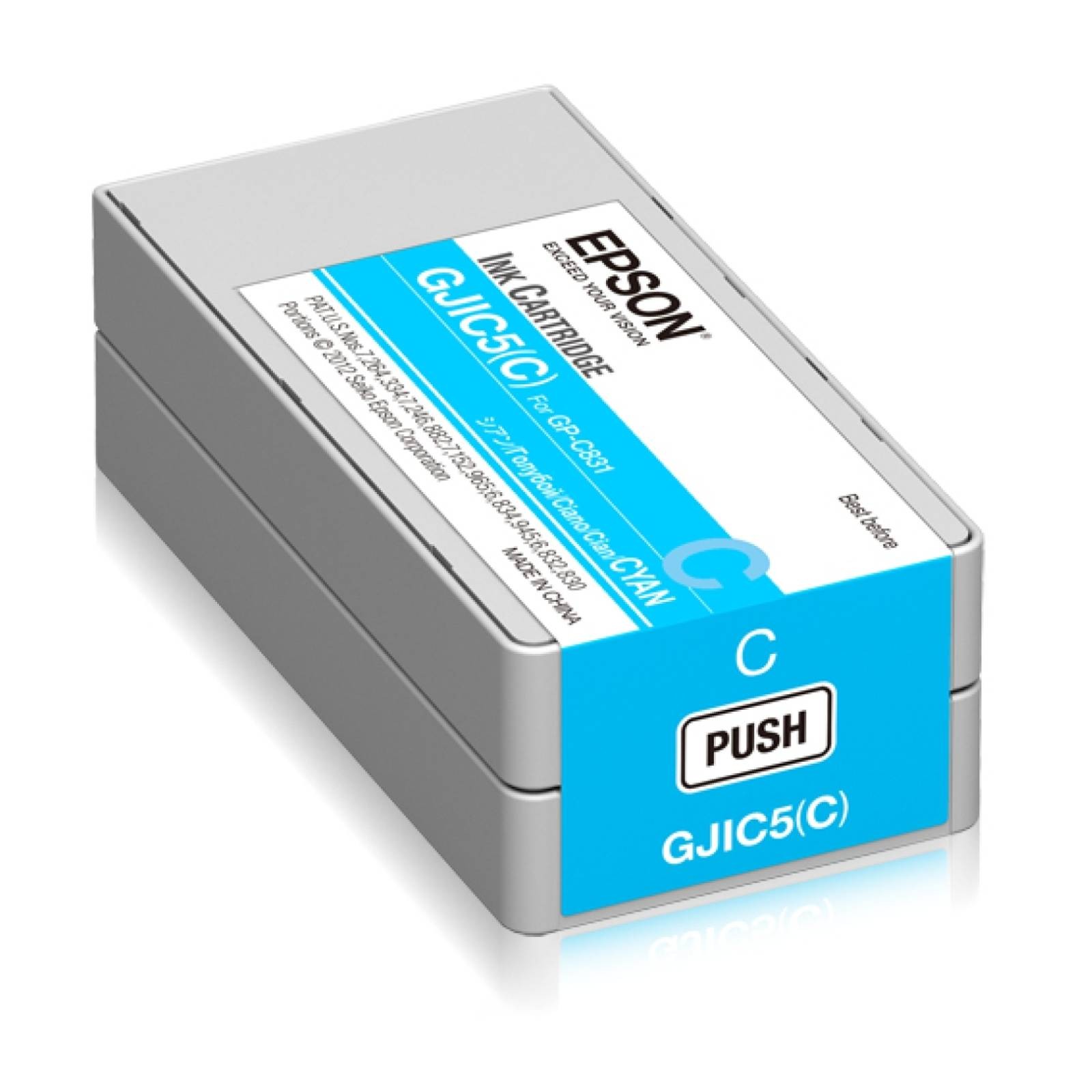 Original Epson GJIC5(C) Cyan Ink Cartridge (C13S020564) - Image 4