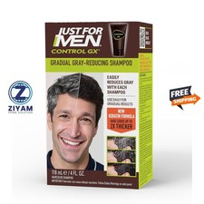 Just For Men Control GX Grey Reducing Shampoo, Gradually Colors Hair, 4 Ounce