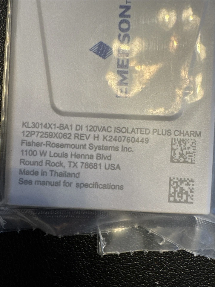 Emerson Fisher-Rosemount KL3014X1-BA1 DI 120VAC Isolated Plus Charm 12P7259XD62 - Image 3 of 3