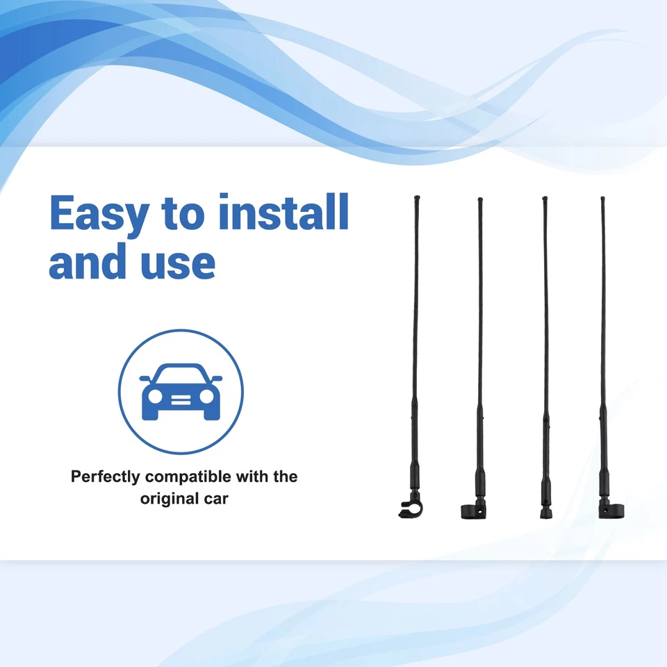 4PCS Nylon Simulation Antenna for 1/10 1/8 Rc Crawler Car Trx4 Trx6 Axial6943 - Image 4 of 4