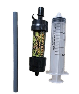 #ad Mini Water Filtration System By Sawyer Single Pack Straw. Emergency camp hike $19.99