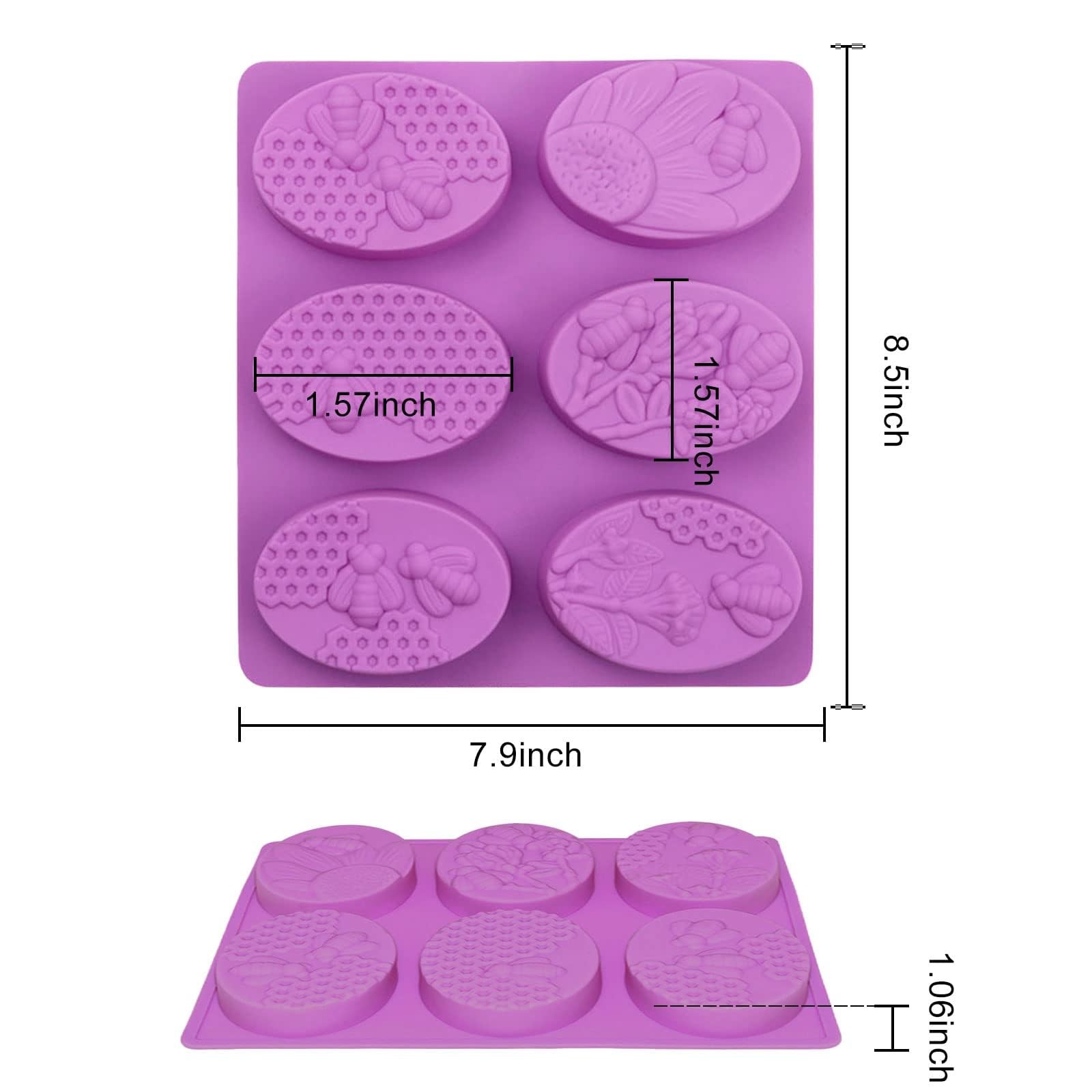 Soap Molds, Soap Molds for Soap Making, Perfect for Bee Soap Making, Honey Si...