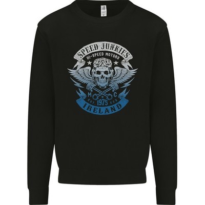 Irland Speed Junkies Biker Motorrad Herren Sweatshirt Pullover