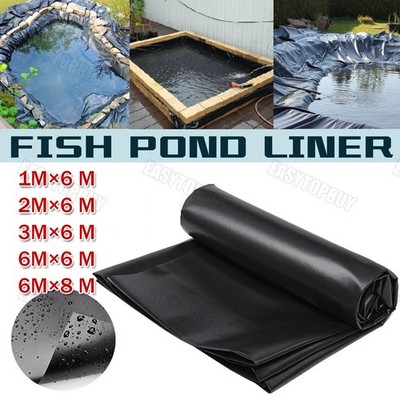 2-6M HDPE Teichfolie 0,5mm Gartenteichfolie Folie UV- und witterungsbeständig DE