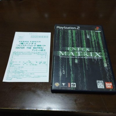 Enter the Matrix PS2 Game No Damage Disk Japan Carded Japan O8