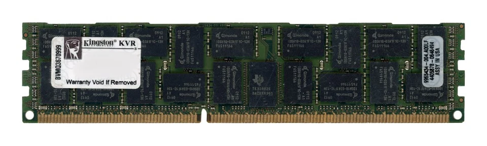 Server Memory Kingston 4GB DDR3 4Rx8 1066MHz PC3-8500R Reg ECC - Image 2 of 2