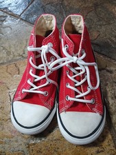 Converse All Star Kids High Top Shoes Red Size 10 Youth