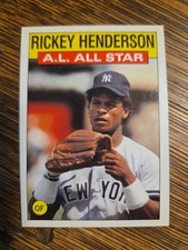 1986 Topps MLB Baseball AL All Star 716 Rickey Henderson New York Yankees