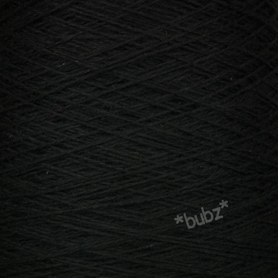 SOFT PURE SHETLAND WOOL 4 PLY YARN BLACK 300g CONE 6 BALLS HAND MACHINE KNITTING - Image 3 of 3