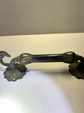 Victorian Antique Bronze Metal Cabinet Dresser Handle Pull Beautiful Patina