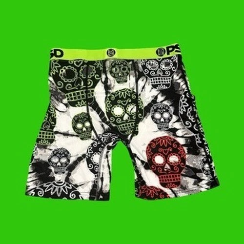 Calzoncillos boxer PSD Suga calavera grandes negros blancos rojos ropa interior grande para hombre Foto 2 de 4