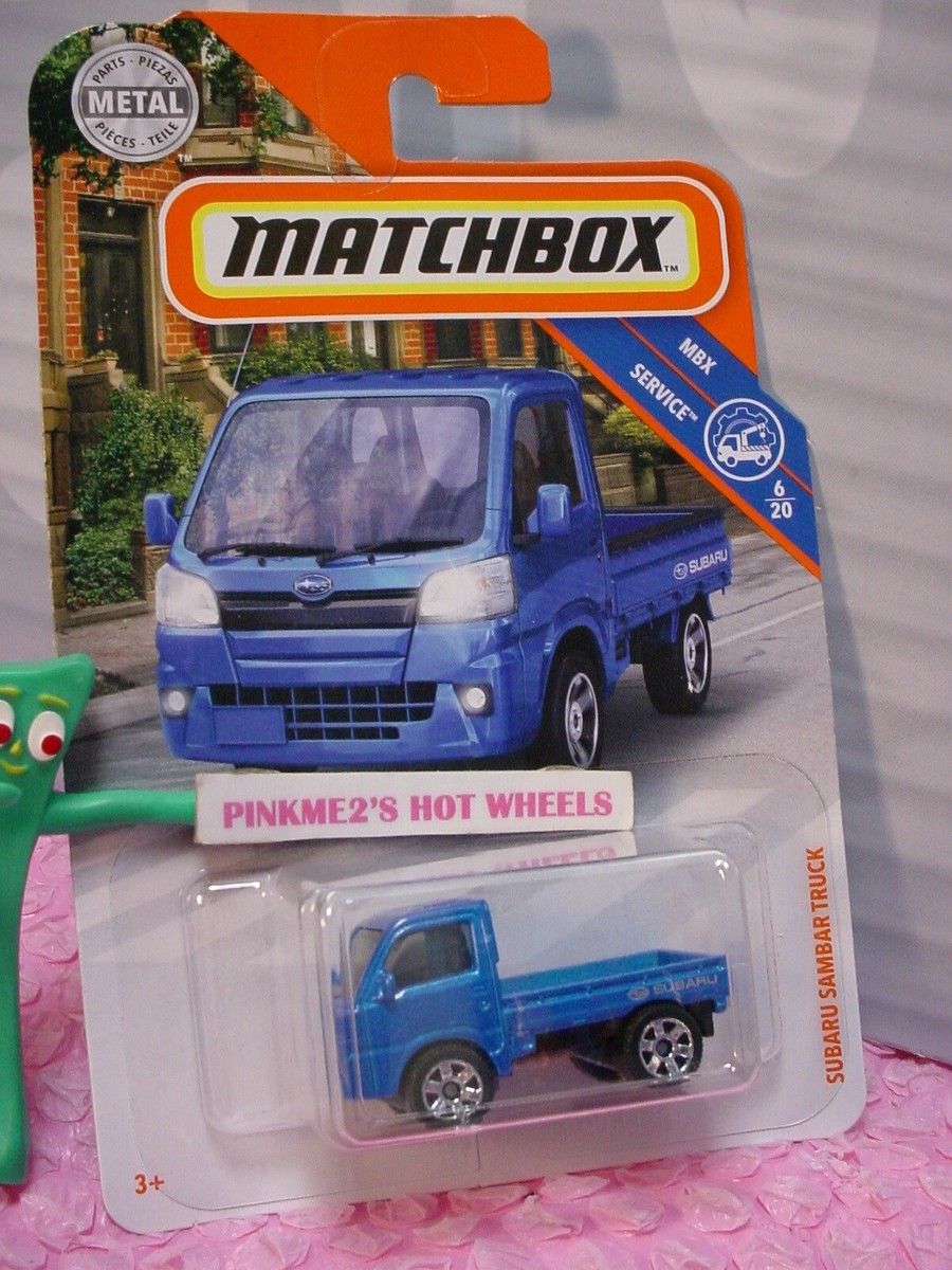 2019 Matchbox SUBARU SAMBAR TRUCK #82☆blue; 6sp☆SERVICE☆case q