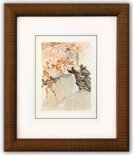 Salvador Dali- Original Color Woodcut on B.F.K. Rives Paper "Purgatory 25"