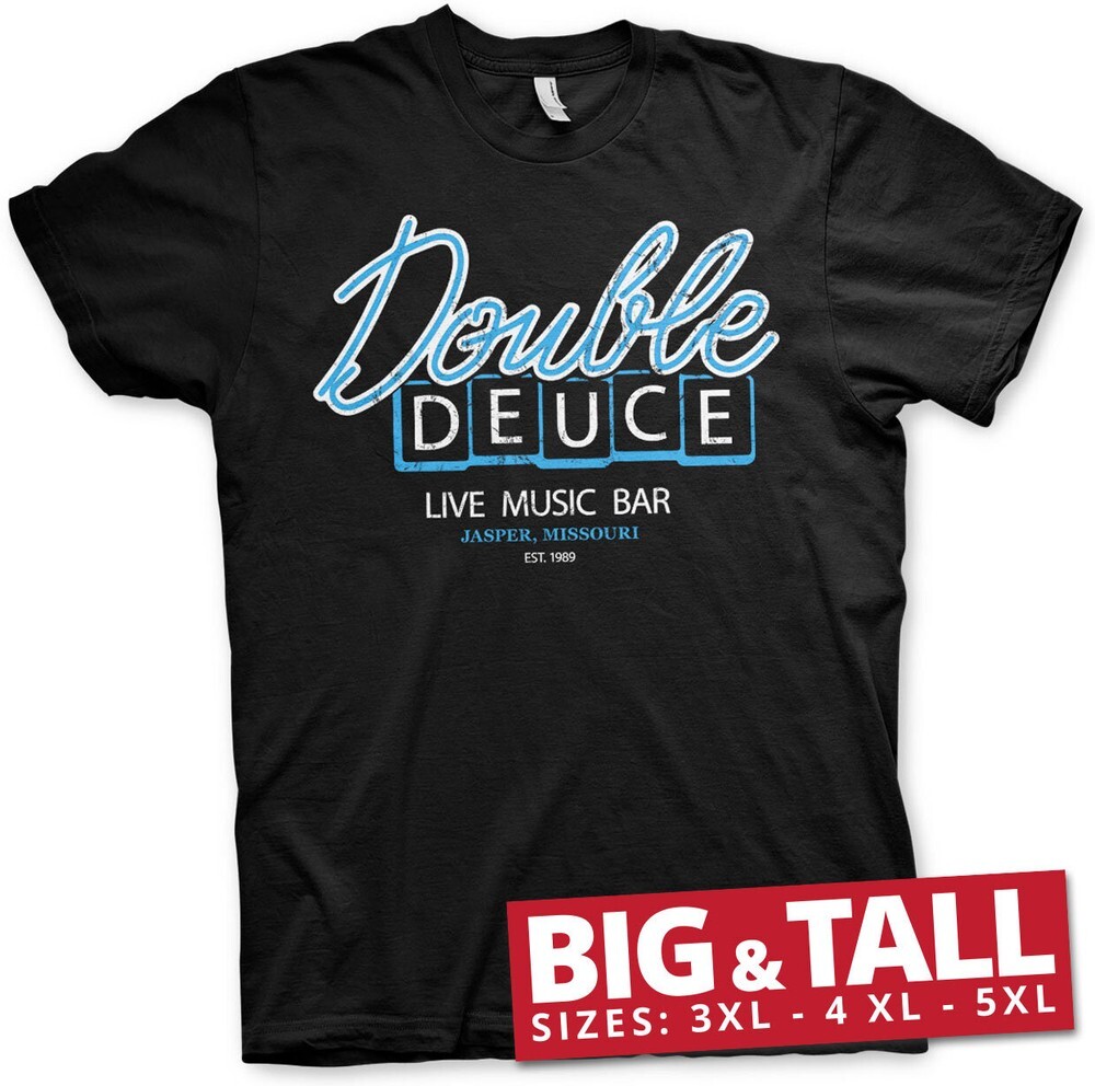 Футболка Road House Double Deuce Live Bar Big - Tall черного цвета