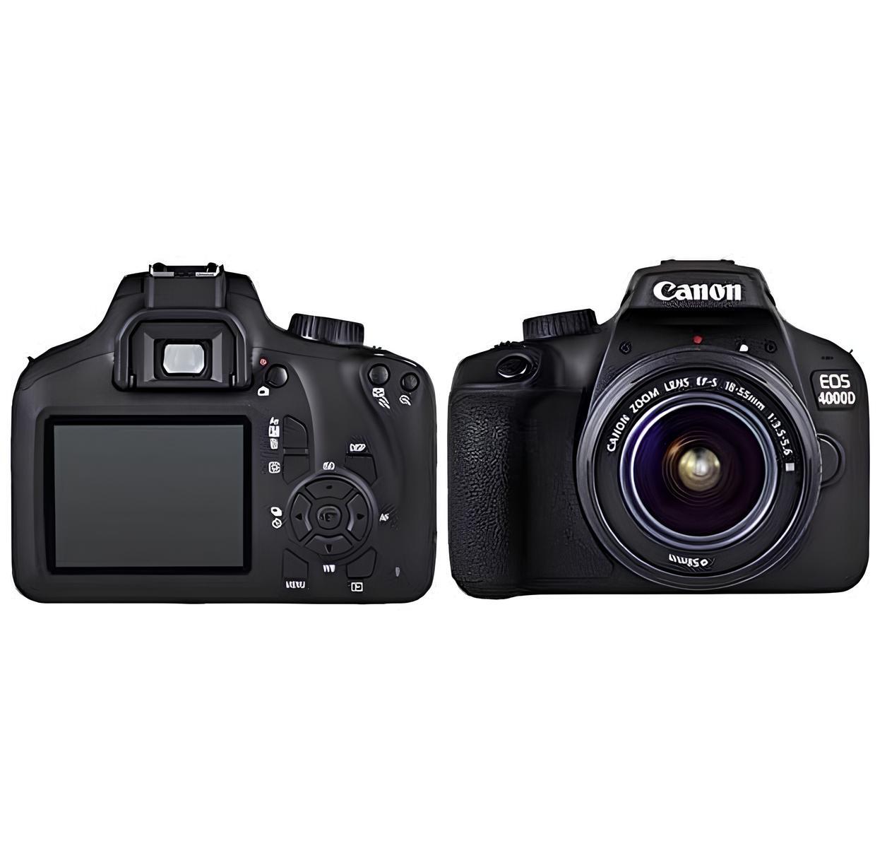 Canon EOS 4000D / Rebel T100 DSLR Camera with 1855mm Lens + Creative