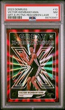2023-2024 Donruss Victor Wembanyama Great X-Pectations Red Green Lasers #/75 SSP