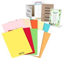 A5 Bright & Pastel Coloured Card Sheets 160gsm - Menus Invites School Charts 