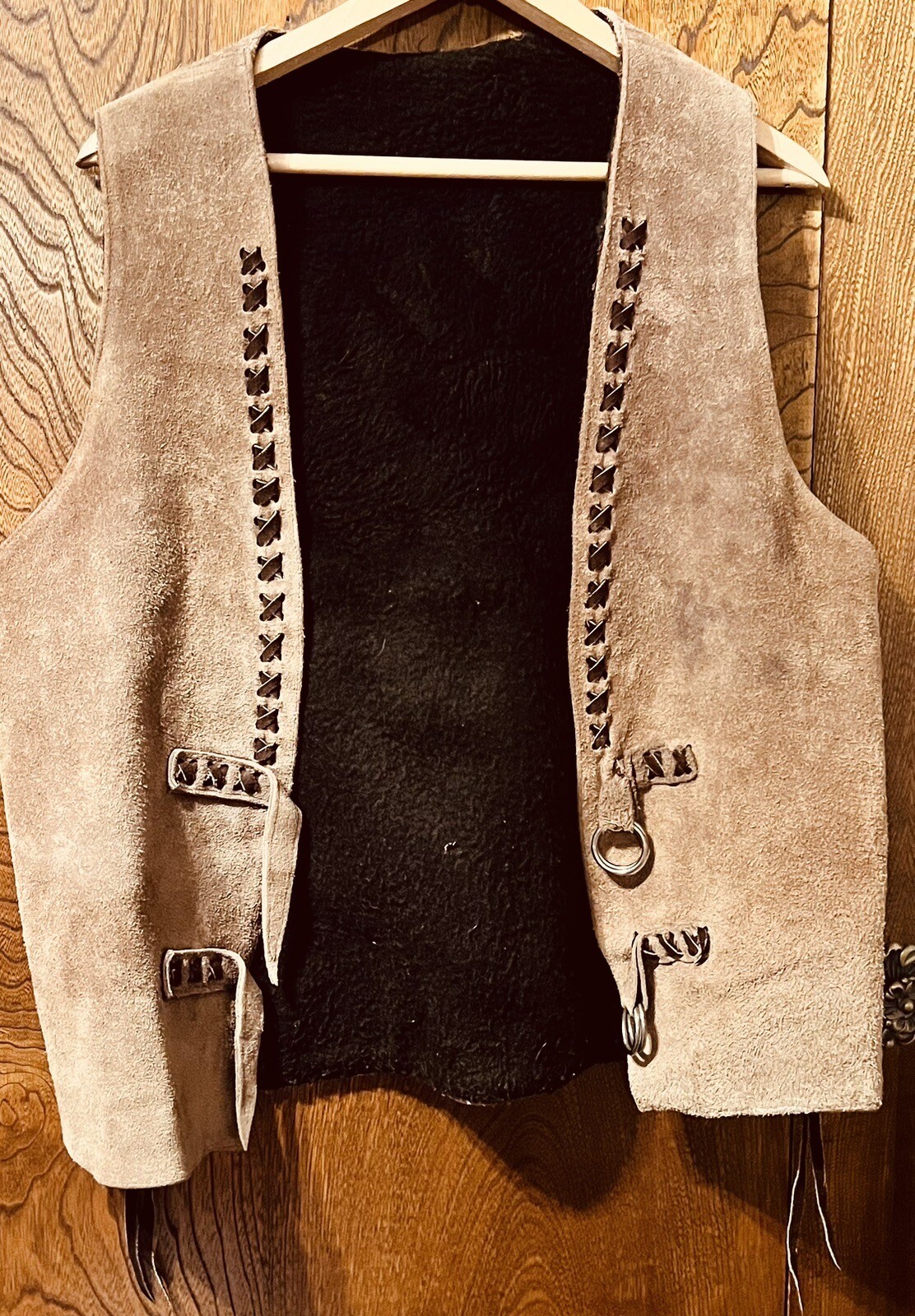 Vintage Native Leather Vest eBay