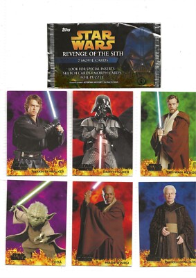 STAR WARS RACHE DER SITH BASE / BASIC KARTEN 1 BIS 90 VON TOPPS 2005