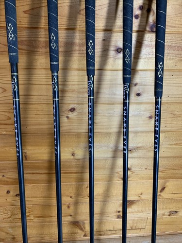 Snakes Eyes VIPER MS Iron Set 3 - 9 Black Graphite Stiff Flex Shaft Men’s RH - Picture 9 of 16