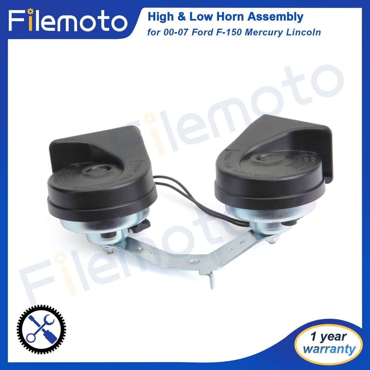 For 00-07 Ford F-150 Mercury Lincoln High & Low Pitch Horn