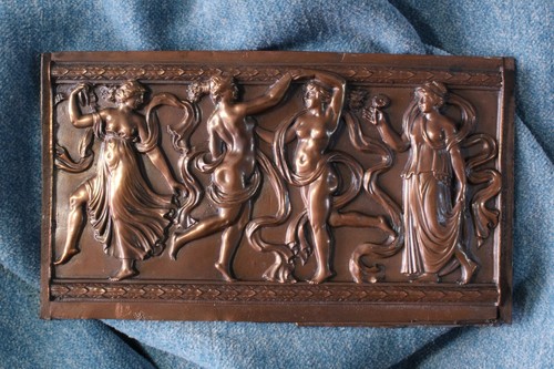 Neoclassical electroplating plate. Dancing nymphs. Neoclassical electroplating - Picture 7 of 7