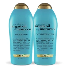 Renewing + Argan Oil Moisturizing Daily Shampoo and Conditioner Set 25.4oz -B156